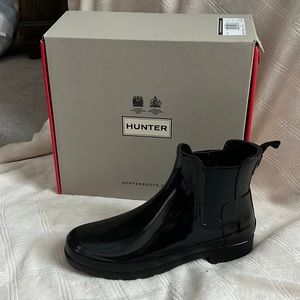 Hunter Chelsea gloss boot Sz 7